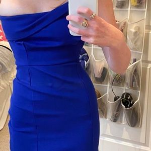 Blue bodycon dress